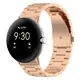 Pasek ze stali nierdzewnej Bizon Strap Watch Aura do Google Pixel Watch 3 45 mm różowozłoty