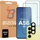 2x szkło na ekran + 1x na aparat Bizon Edge 2 Pack do Samsung Galaxy A56 5G