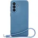 Silikonowe etui z pierścieniem magnetycznym Bizon Case Silicone Magnetic Sq do Samsung Galaxy A56 5G granatowe