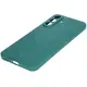 Silikonowe etui z pierścieniem magnetycznym Bizon Case Silicone Magnetic Sq do Samsung Galaxy A56 5G ciemnozielone