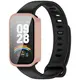 Etui ze szkłem do zegarka Bizon Case+Glass Watch do Xiaomi Smart Band 9 Active / Redmi Smart Band 3 różowe