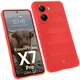 Pancerne etui Bizon Case Tur do Xiaomi Poco X7 Pro czerwone