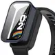 Etui ze szkłem do zegarka Bizon Case+Glass Watch do Xiaomi Smart Band 9 Active / Redmi Smart Band 3 niebieskie
