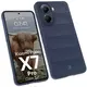 Pancerne etui Bizon Case Tur do Xiaomi Poco X7 Pro granatowe