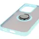 Etui z uchwytem na palec Bizon Case Hybrid Ring do Honor 200 Lite przydymione z jasnoniebieską ramką