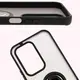 Etui z uchwytem na palec Bizon Case Hybrid Ring do Honor 200 Lite przydymione z czarną ramką