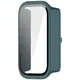 Etui ze szkłem do zegarka Bizon Case+Glass Watch do Xiaomi Mi Smart Band 9 Active / Redmi Band 3 zielone