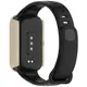 Etui ze szkłem do zegarka Bizon Case+Glass Watch do Xiaomi Smart Band 9 Active / Redmi Smart Band 3 beżowe