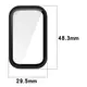 Etui ze szkłem do zegarka Bizon Case+Glass Watch do Xiaomi Smart Band 9 Active / Redmi Band 3 czarne