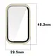 Etui ze szkłem do zegarka Bizon Case+Glass Watch do Xiaomi Smart Band 9 Active / Redmi Smart Band 3 beżowe