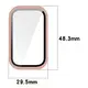 Etui ze szkłem do zegarka Bizon Case+Glass Watch do Xiaomi Smart Band 9 Active / Redmi Smart Band 3 różowe