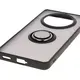 Etui z uchwytem na palec Bizon Case Hybrid Ring do Honor Magic7 Lite przydymione z czarną ramką