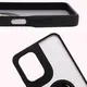 Etui z uchwytem na palec Bizon Case Hybrid Ring do Motorola Moto G05 / E15 przydymione z czarną ramką