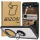 Etui z uchwytem na palec Bizon Case Hybrid Ring do Honor Magic7 Lite przydymione z czarną ramką