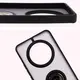 Etui z uchwytem na palec Bizon Case Hybrid Ring do Realme 14 Pro 5G przydymione z czarną ramką