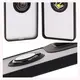 Etui z uchwytem na palec Bizon Case Hybrid Ring do Motorola Moto G05 / E15 przydymione z czarną ramką
