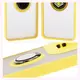 Etui z uchwytem na palec Bizon Case Hybrid Ring do Motorola Moto G15 / G15 Power przydymione z żółtą ramką