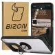 Etui z uchwytem na palec Bizon Case Hybrid Ring do Motorola Moto G15 / G15 Power przydymione z czarną ramką