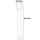 Etui z paskiem Bizon Strap + Case Watch Chain do Xiaomi Redmi Watch 4 srebrne