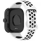 Pasek Bizon Strap Watch Octo do Redmi Watch 4 / Xiaomi Smart Band 9 Pro / 8 Pro biało-czarny