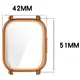 Etui z osłoną ekranu Bizon Case Watch Felipe do Xiaomi Redmi Watch 5 Lite różowozłote