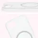 Etui z pierścieniem magnetycznym Bizon Case CrystalO Magnetic do Apple iPhone 16e przezroczyste