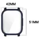 Etui z osłoną ekranu Bizon Case Watch Felipe do Xiaomi Redmi Watch 5 Lite niebieskie