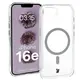 Etui z pierścieniem magnetycznym Bizon Case CrystalO Magnetic do Apple iPhone 16e przezroczyste
