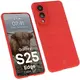 Pancerne etui Bizon Case Tur do Samsung Galaxy S25 Edge czerwone