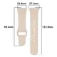 Pasek Bizon Strap Watch Dots do Xiaomi Redmi Watch 3 Active beżowy