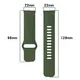 Silikonowy pasek Bizon Strap Watch Silicone do Xiaomi Redmi Watch 5 Lite / 5 Active ciemnozielony