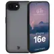 Etui Bizon Case Angelo do Apple iPhone 16e przydymione z czarną ramką