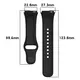 Pasek Bizon Strap Watch Dots do Xiaomi Redmi Watch 3 Active czarny