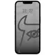 Prywatyzujące szkło hartowane Bizon Glass Edge Shadow do Apple iPhone 16e / 14 / 13 Pro / 13 przyciemniane z czarną ramką