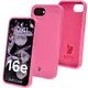 Silikonowe etui Bizon Soft Case do Apple iPhone 16e fuksja
