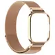 Etui z paskiem Bizon Strap + Case Watch Chain do Xiaomi Redmi Watch 3 Active różowozłote