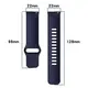Silikonowy pasek Bizon Strap Watch Silicone do Xiaomi Redmi Watch 5 Lite / 5 Active granatowy