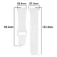 Pasek Bizon Strap Watch Dots do Xiaomi Redmi Watch 3 Active biały