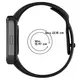 Pasek Bizon Strap Watch Dots do Xiaomi Redmi Watch 3 Active czarny