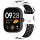 Pasek Bizon Strap Watch Octo do Redmi Watch 4 / Xiaomi Smart Band 9 Pro / 8 Pro biało-czarny