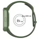 Pasek Bizon Strap Watch Dots do Xiaomi Redmi Watch 3 Active ciemnozielony