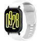 Silikonowy pasek Bizon Strap Watch Silicone do Xiaomi Redmi Watch 5 Lite / 5 Active biały