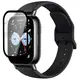 Szkło hybrydowe Bizon Glass Watch Edge Hybrid do Xiaomi Redmi Watch 5 Lite czarne