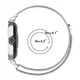 Etui z paskiem Bizon Strap + Case Watch Chain do Xiaomi Redmi Watch 4 srebrne