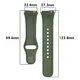 Pasek Bizon Strap Watch Dots do Xiaomi Redmi Watch 3 Active ciemnozielony