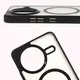 Etui z pierścieniem magnetycznym Bizon Case MatteO do Xiaomi Poco F7 Pro przydymione-czarne