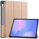 Etui z klapką Bizon Case Tab Croc do Samsung Galaxy Tab S10 FE+ Plus różowozłote