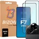 2x szkło na ekran + 1x na aparat Bizon Edge 2 Pack do Xiaomi Poco F7 Ultra