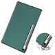 Etui z klapką Bizon Case Tab Croc do Samsung Galaxy Tab S10 FE+ Plus ciemnozielone