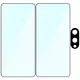 2x Szkło na ekran + szkło na aparat BIZON Edge Pack do Samsung Galaxy S25 Edge